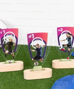 Trofeo de metacrilato personalizado con base de madera - Imagen 39