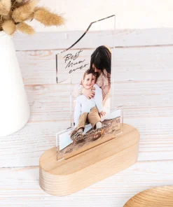 Trofeo de metacrilato personalizado con base de madera - Imagen 33