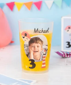 Vaso personalizado reutilizable de plástico
