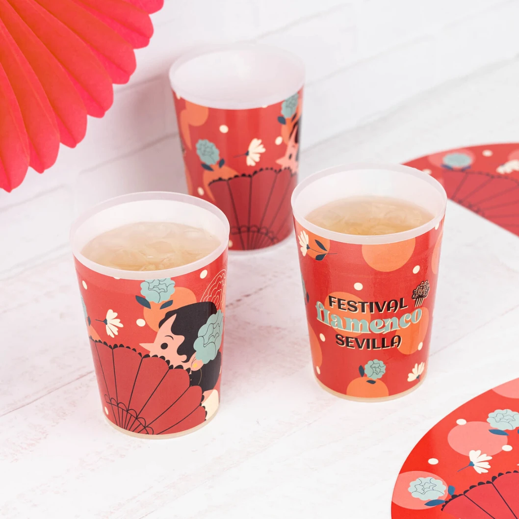 Vaso personalizado reutilizable de plástico - Imagen 15