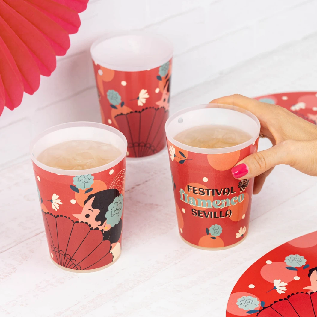 Vaso personalizado reutilizable de plástico - Imagen 13