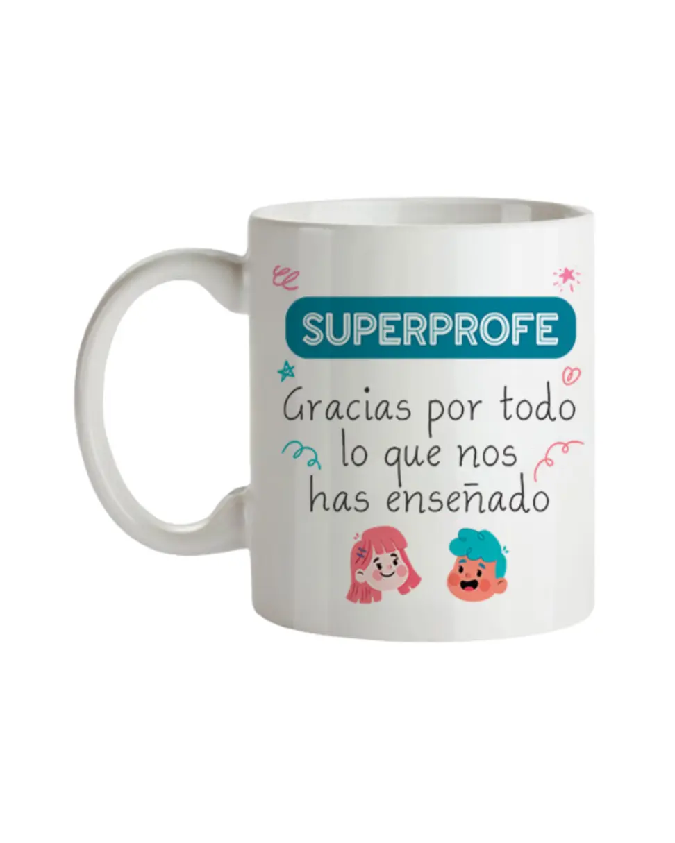 Taza Profe Superprofe Gracias
