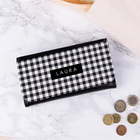 Cartera-monedero personalizada de mujer en polipiel