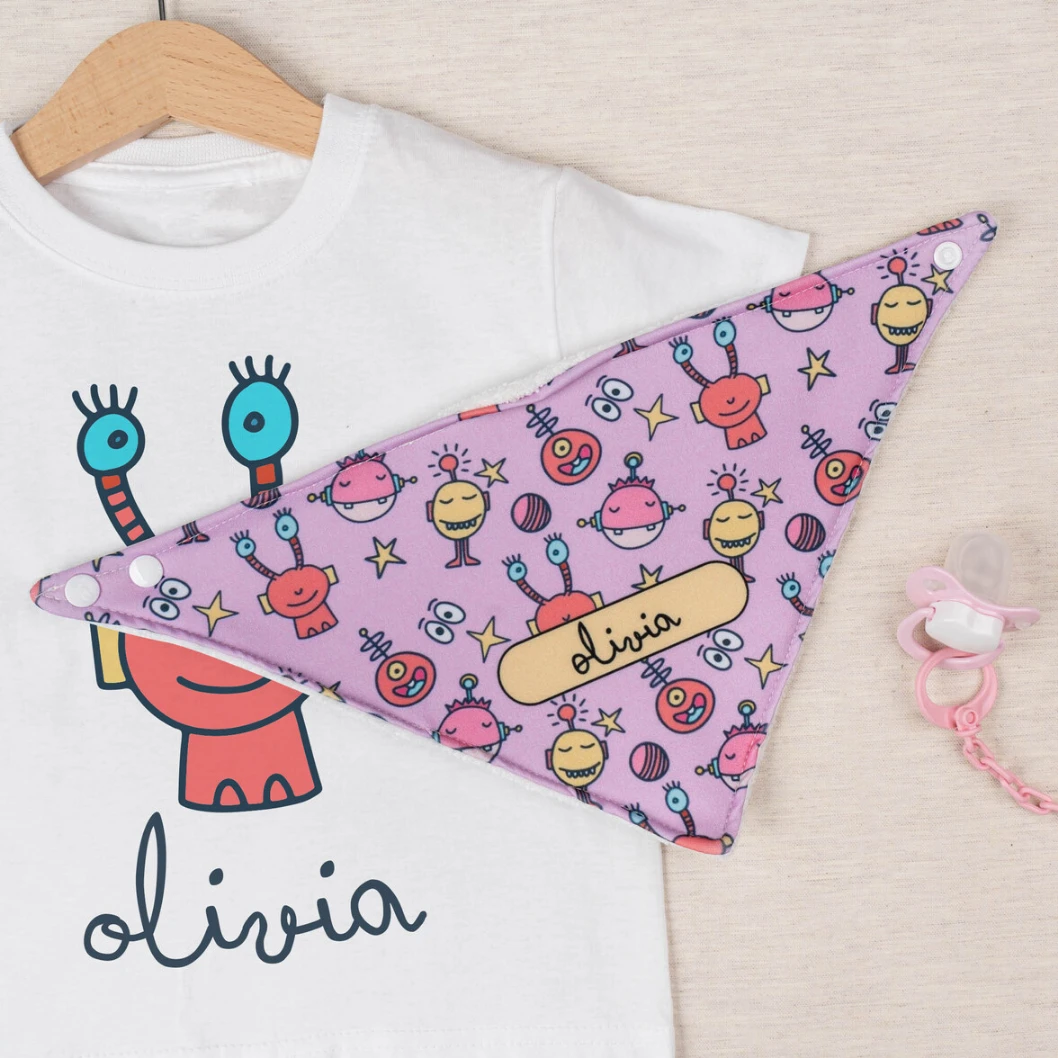 Babero bandana bebé personalizado - Imagen 8