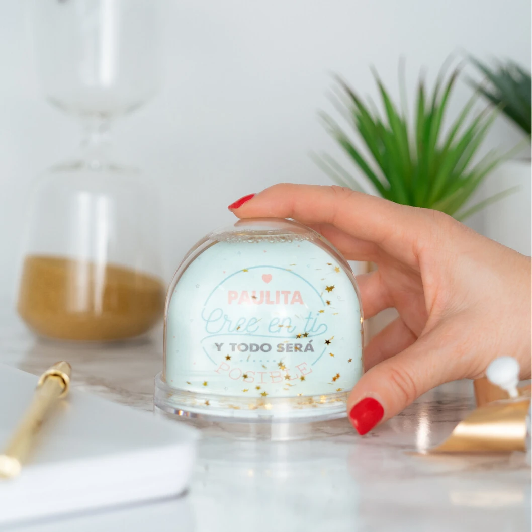 Bola de nieve esférica personalizada - Imagen 12