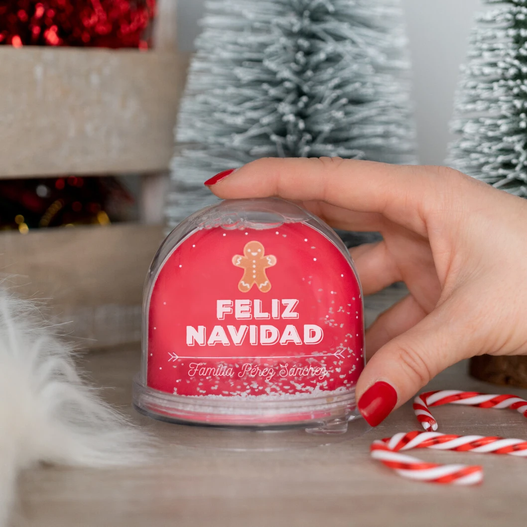 Bola de nieve esférica personalizada - Imagen 4
