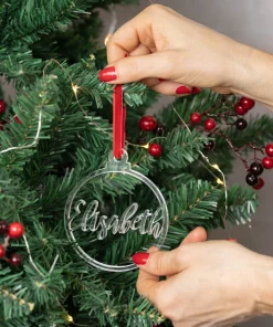 Bola de navidad de metacrilato con nombre personalizado - Imagen 12