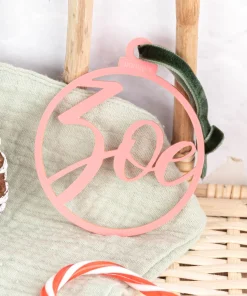 Bola de navidad de metacrilato con nombre personalizado - Imagen 6