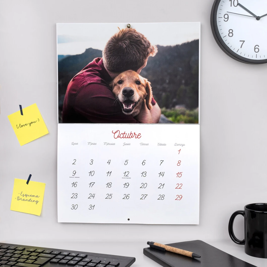 Calendario de pared personalizado grapado - Imagen 5