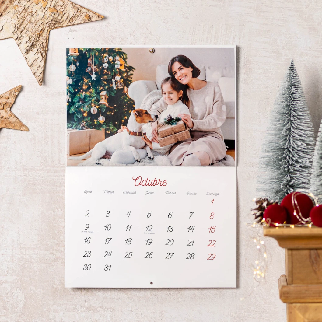 Calendario de pared personalizado grapado - Imagen 2