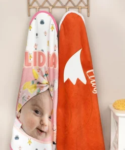 Alternative view of Capa de baño bebé personalizada