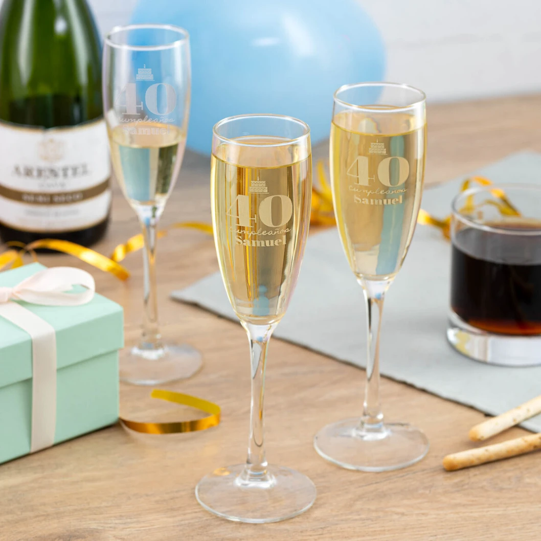 Copa de cava personalizada - Imagen 2