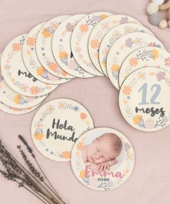 Cumple mes de madera personalizado