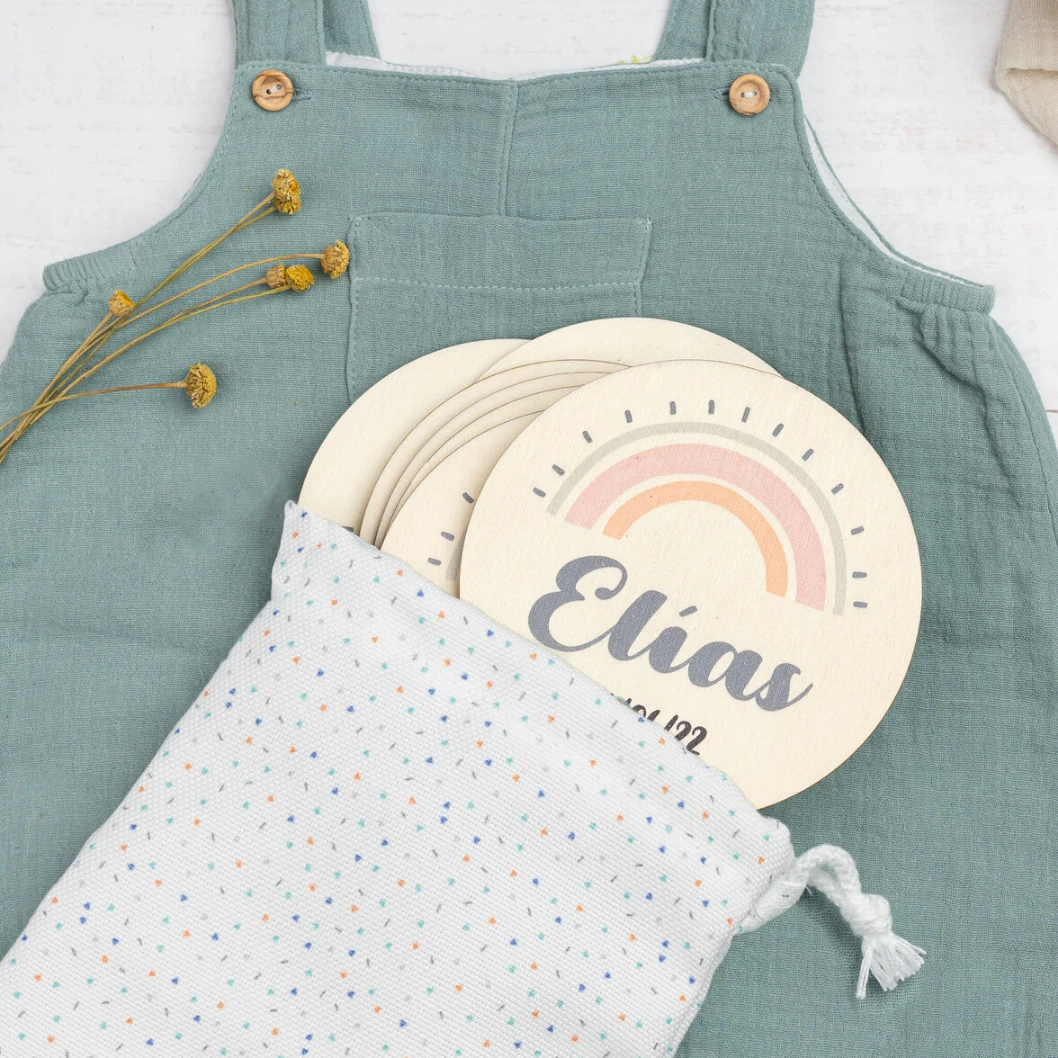 Cumple mes de madera personalizado - Imagen 4