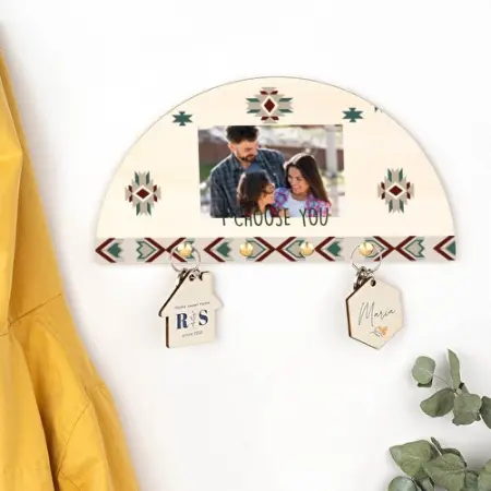 Cuelga llaves personalizado de madera para pared