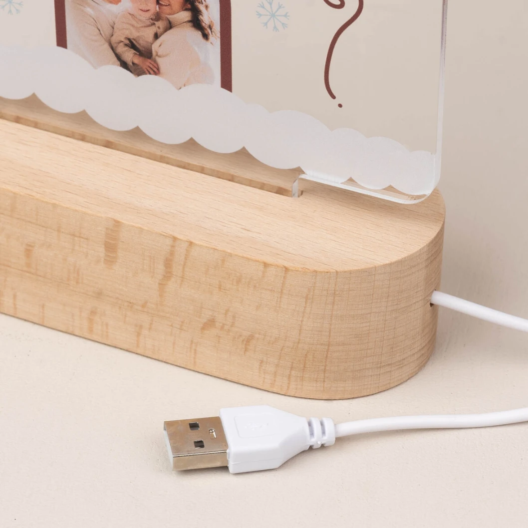 Lámparas personalizadas con base de madera - Imagen 17
