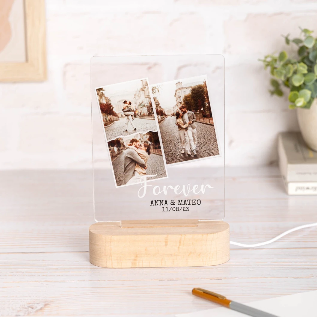 Lámparas personalizadas con base de madera - Imagen 3
