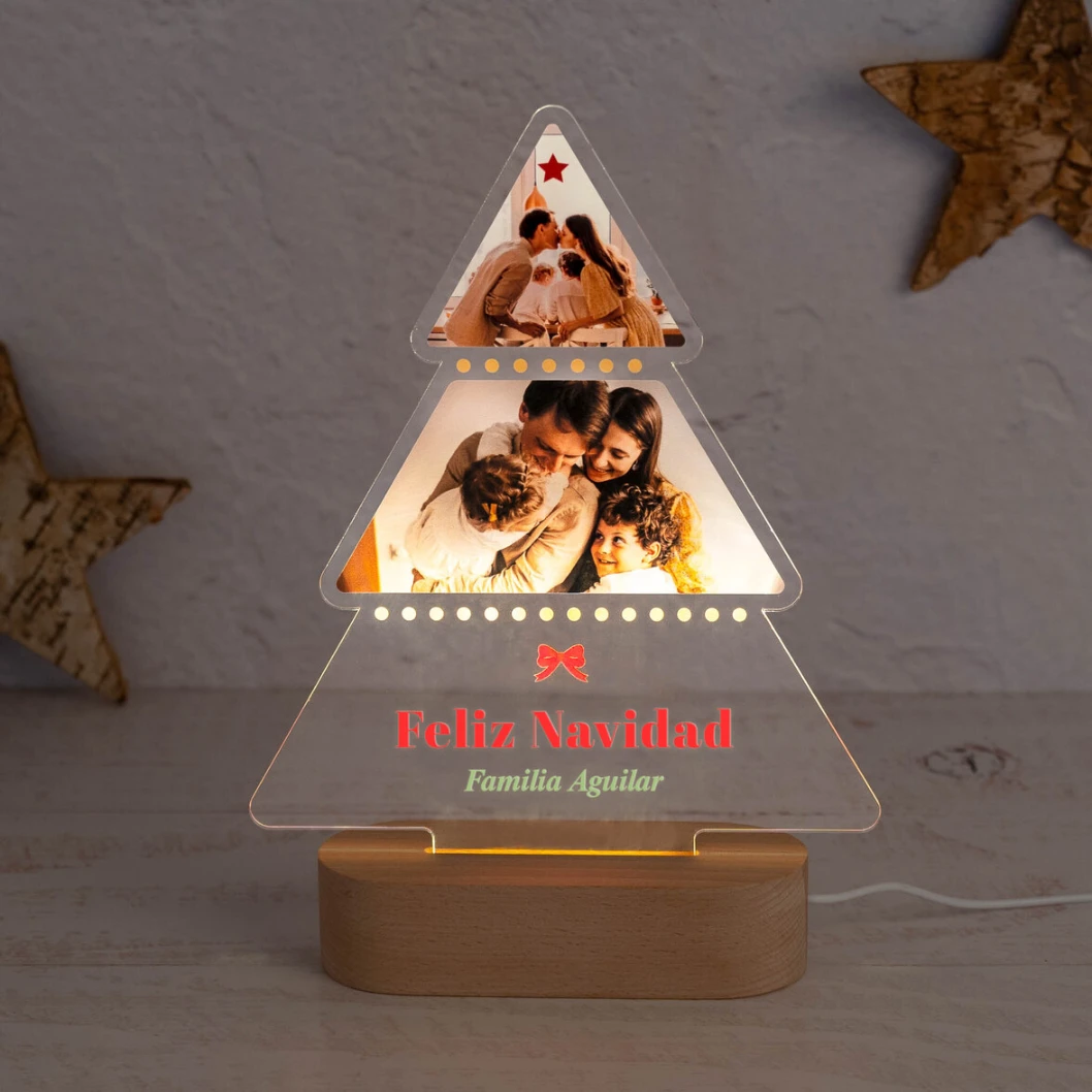 Lámparas personalizadas con base de madera - Imagen 19