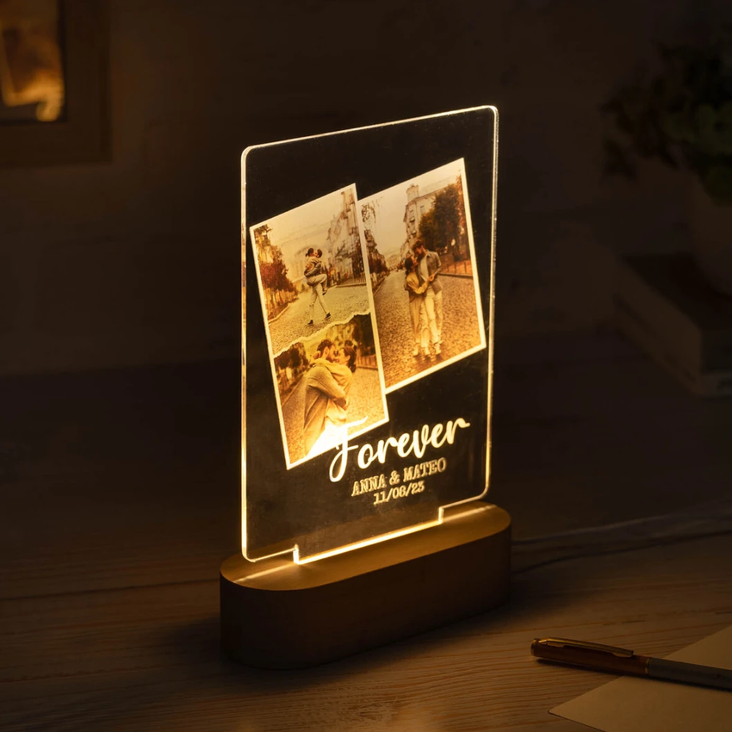 Lámparas personalizadas con base de madera - Imagen 4