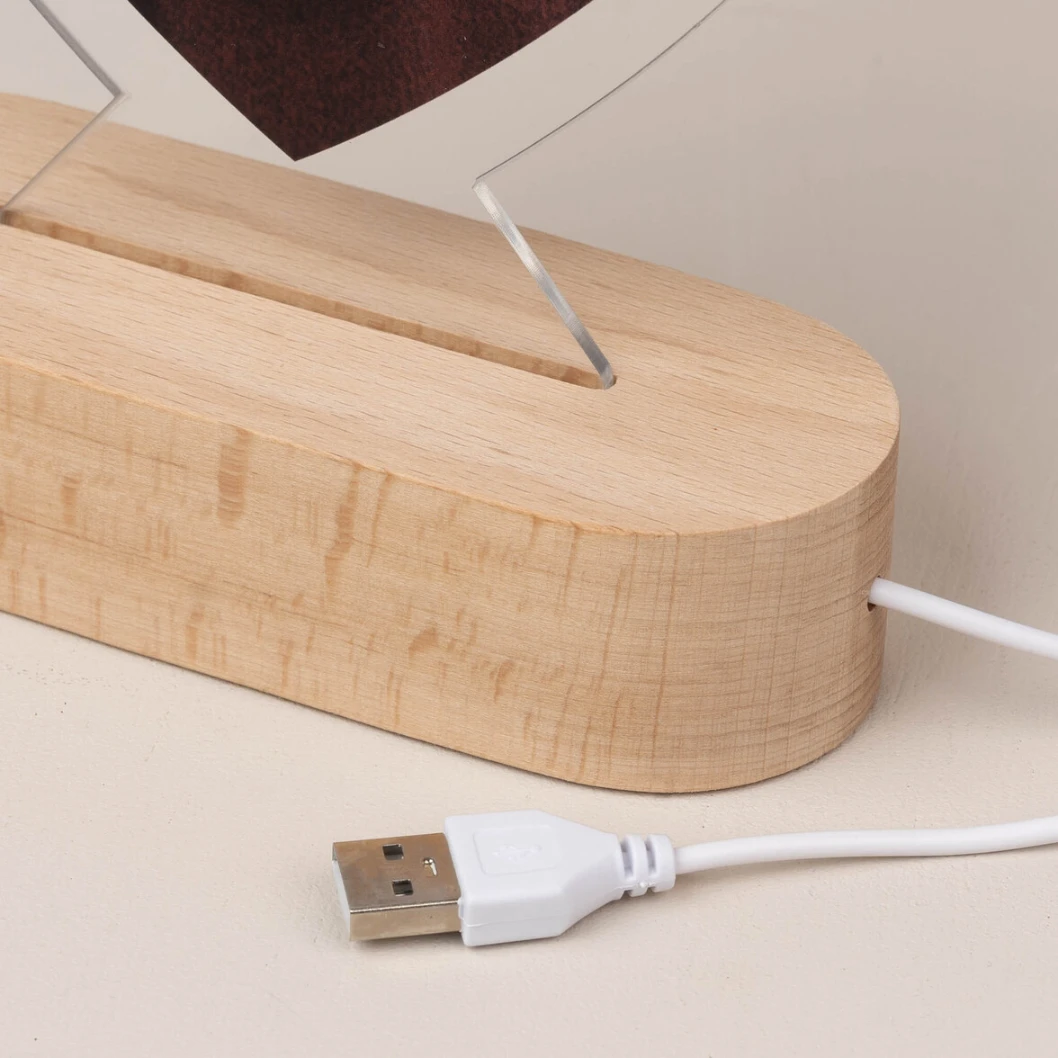 Lámparas personalizadas con base de madera - Imagen 10