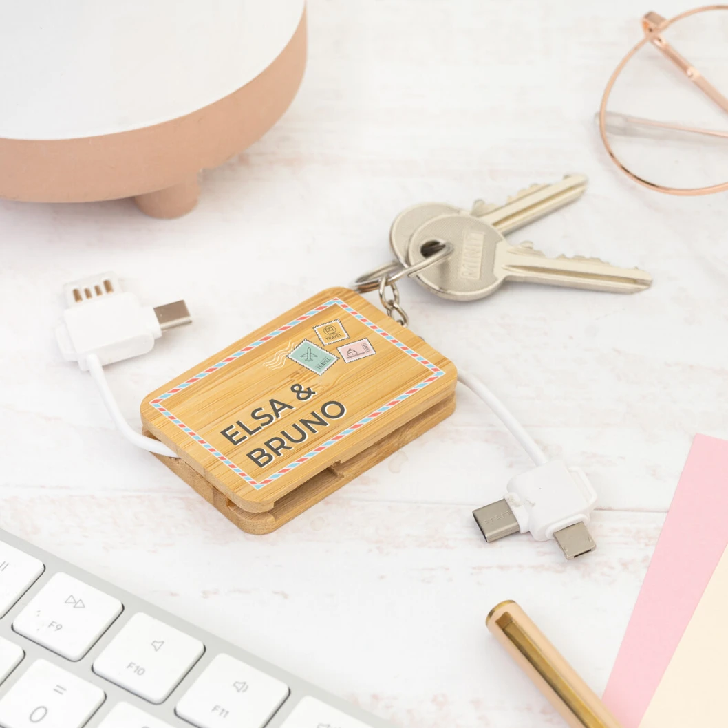Llavero cargador USB personalizado - Imagen 3