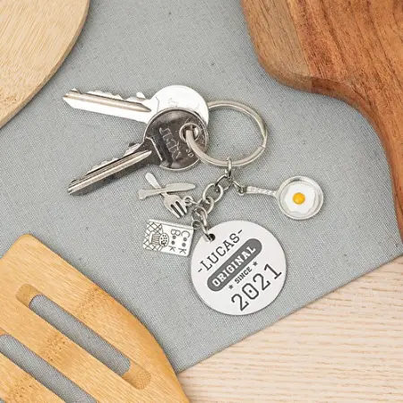 Llavero grabado con utensilios de cocina - Imagen 5