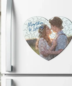 Puzzles magnéticos personalizados corazón