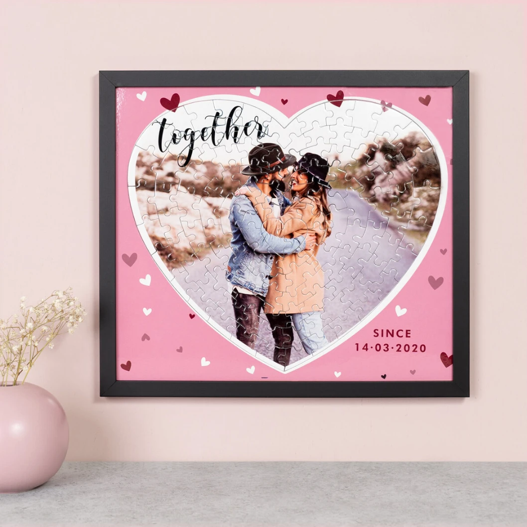 Puzzles personalizados enmarcados corazón - Imagen 4