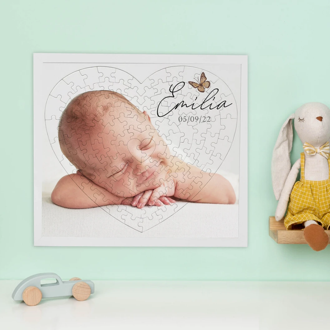 Puzzles personalizados enmarcados corazón - Imagen 3