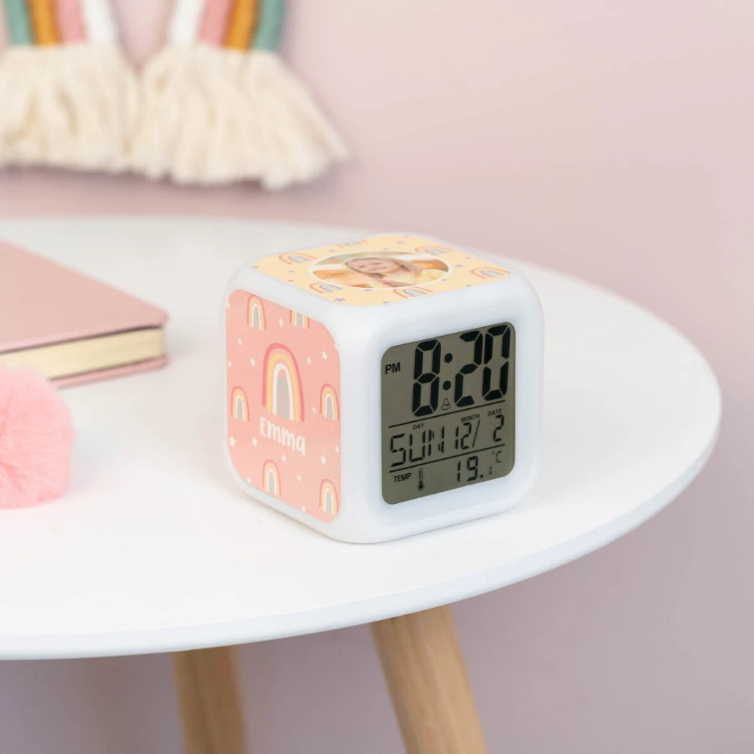 Reloj despertador digital cubo personalizado - Imagen 4