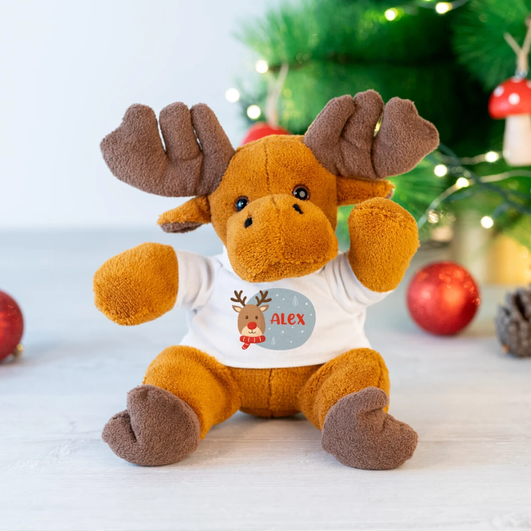 Reno de peluche personalizado
