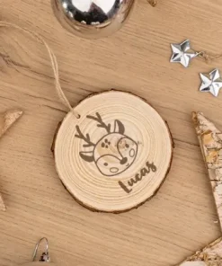 Rodaja madera personalizada para colgar