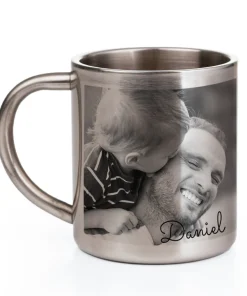 Alternative view of Tazas de acero personalizadas
