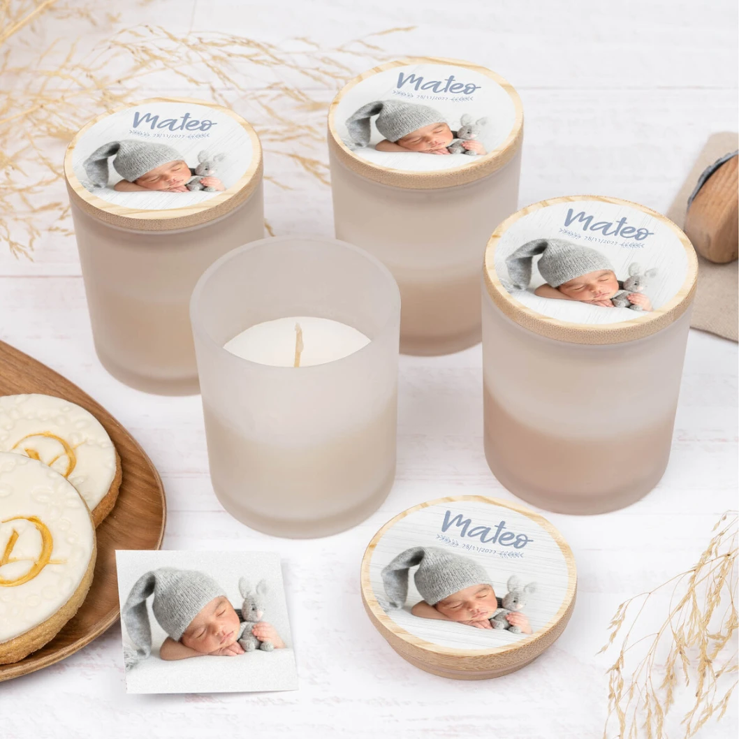 Vela personalizada con tapa de madera - Imagen 9