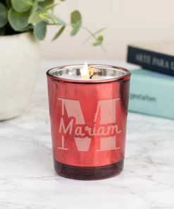 Vela personalizada en vaso de cristal - Imagen 4