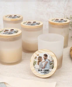 Vela personalizada con tapa de madera - Imagen 6